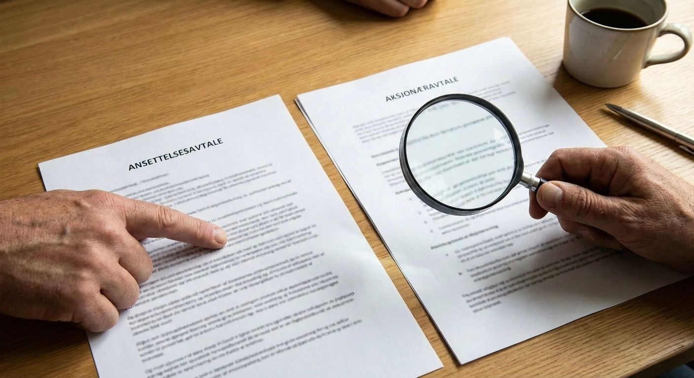 Ansettelsesavtale og aksjonæravtale