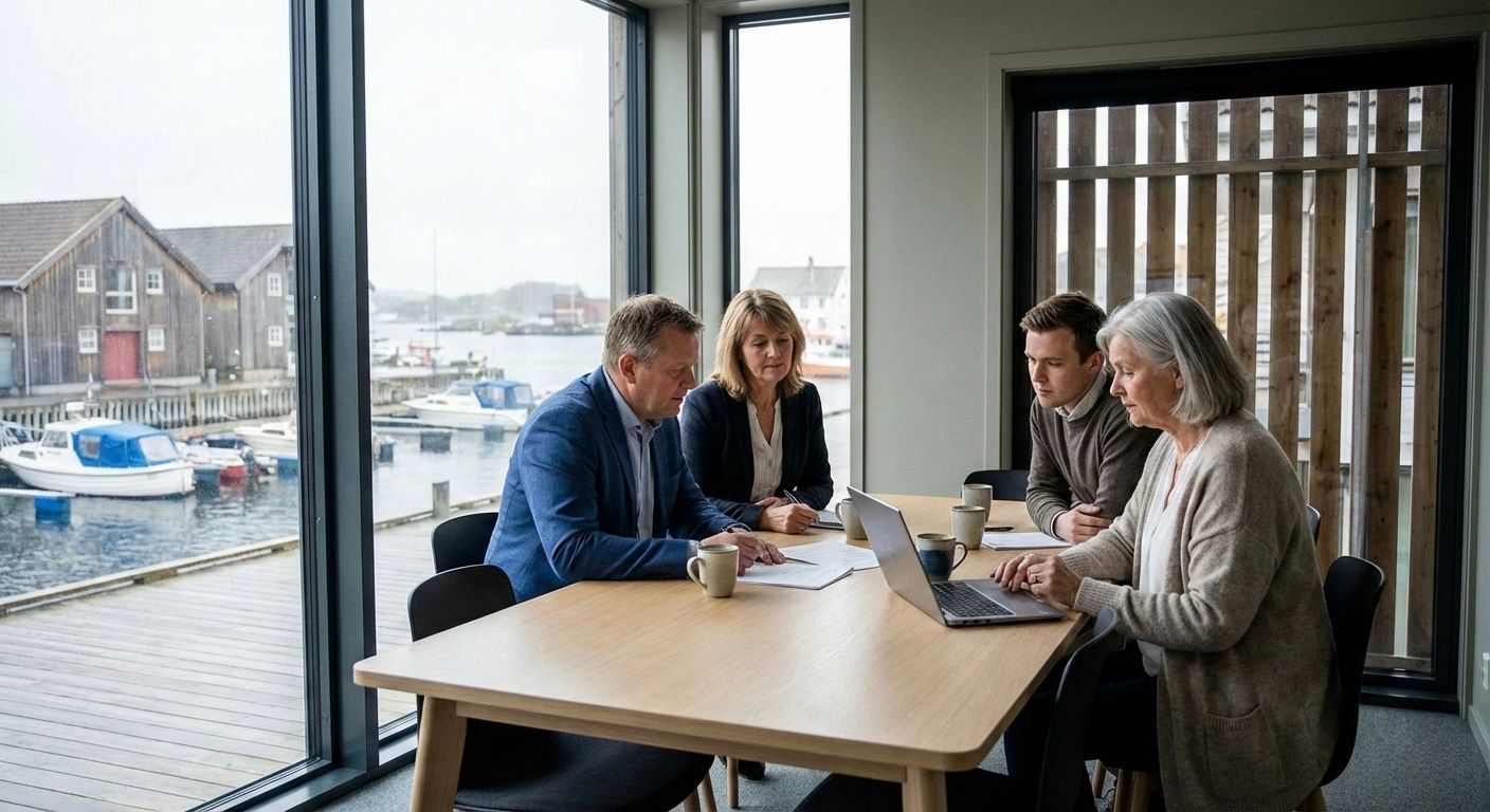 Ulike personer som trenger advokat, og som er samlet rundt et bord